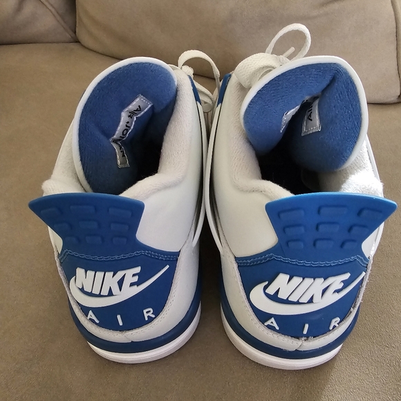 Nike Air Jordan 4 Retro Military Blue Sneakers Mens Size 8 B-Grade FV5029-141 se - Picture 4 of 5